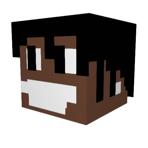 playgrupa Minecraft avatar head, 3D render