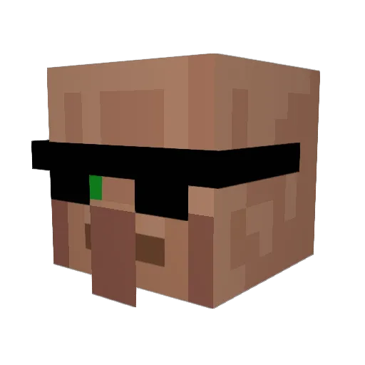 playing_for_fun Minecraft avatar head, 3D render