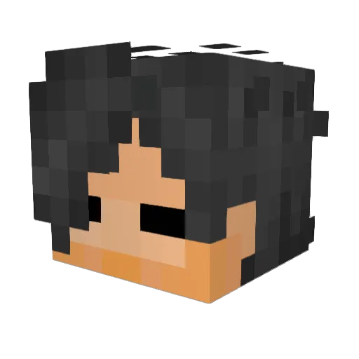 playkatanazero Minecraft avatar head, 3D render