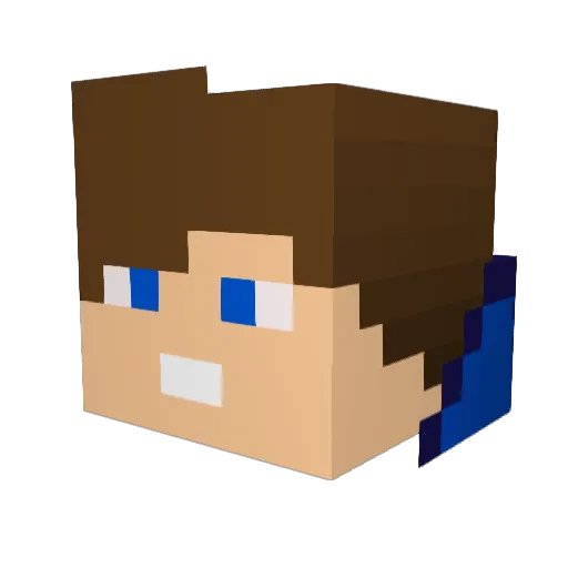 playmanak Minecraft avatar head, 3D render