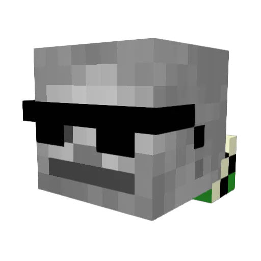 playonsunday Minecraft avatar head, 3D render