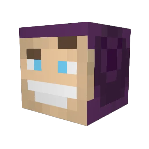 playskool Minecraft avatar head, 3D render