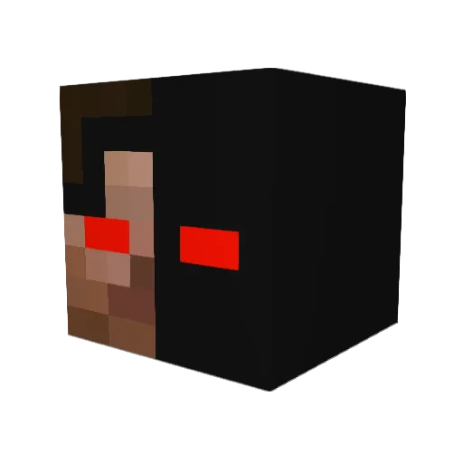 playsmin Minecraft avatar head, 3D render