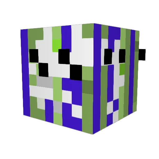 playtunnelworld Minecraft avatar head, 3D render
