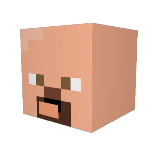 plazmakeks Minecraft avatar head, 3D render