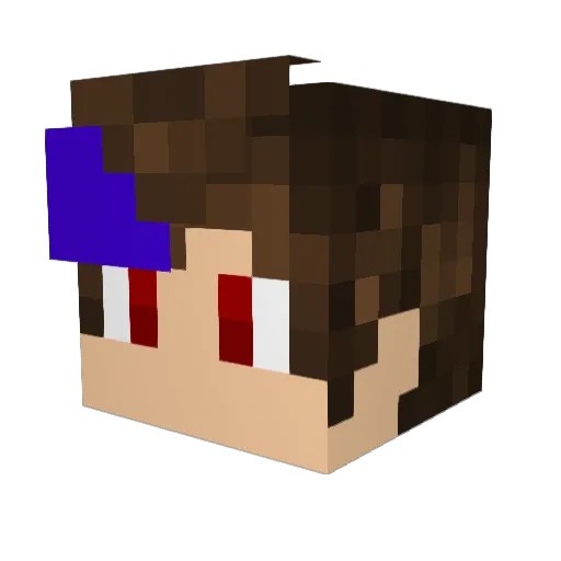 plcampos07 Minecraft avatar head, 3D render
