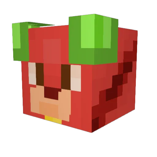 please_squeeze Minecraft avatar head, 3D render