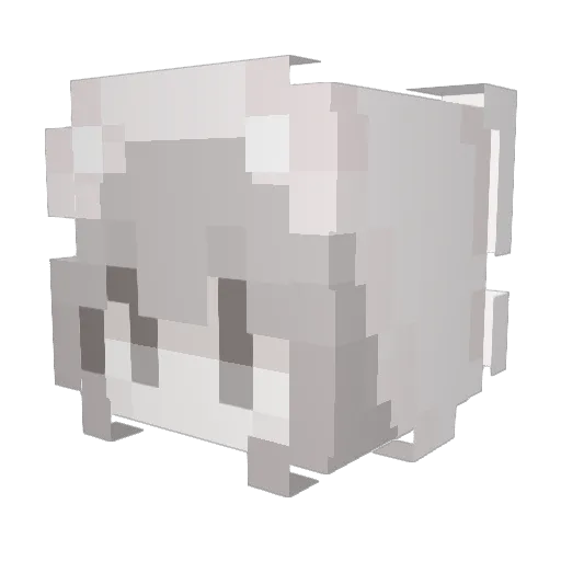 pleaseallive Minecraft avatar head, 3D render