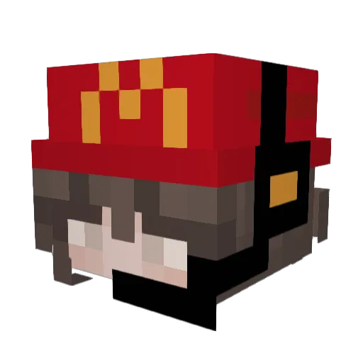 pleasesendmehelp Minecraft avatar head, 3D render