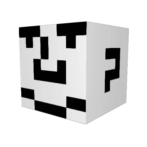 plector Minecraft avatar head, 3D render