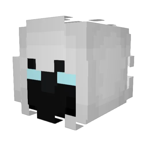 pleilist Minecraft avatar head, 3D render
