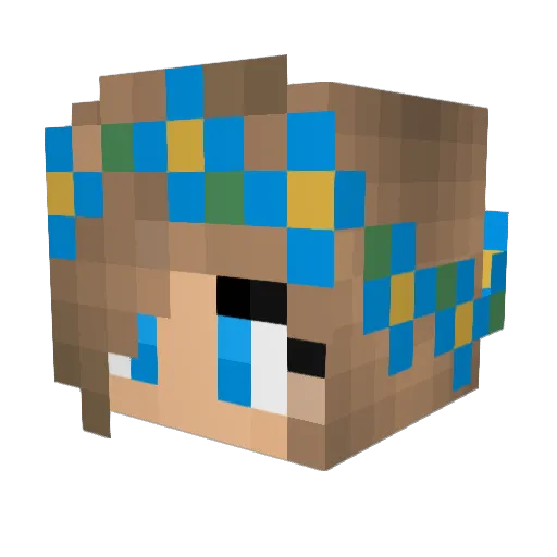 pleun123 Minecraft avatar head, 3D render