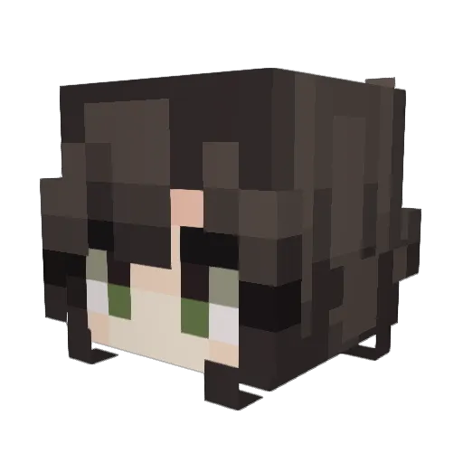 plewto Minecraft avatar head, 3D render