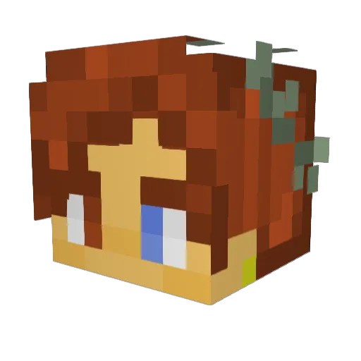 plexike Minecraft avatar head, 3D render