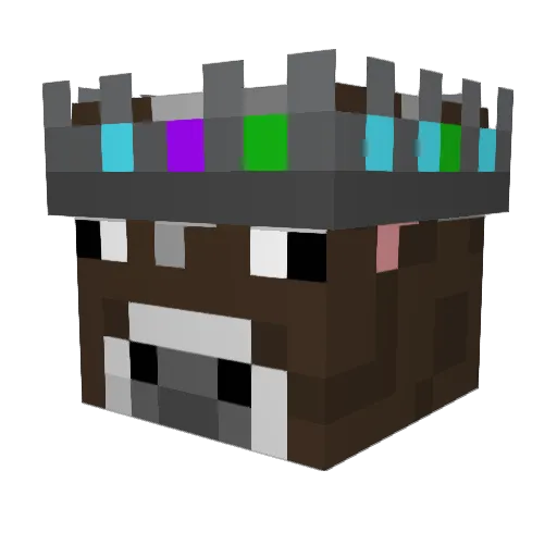 plf8 Minecraft avatar head, 3D render