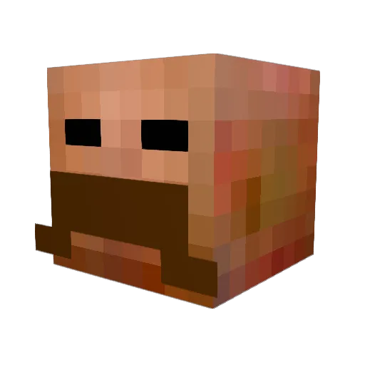 plifo Minecraft avatar head, 3D render