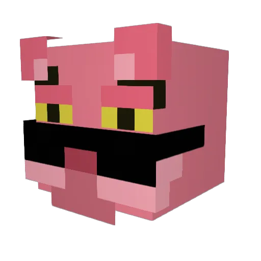 plikipdf Minecraft avatar head, 3D render