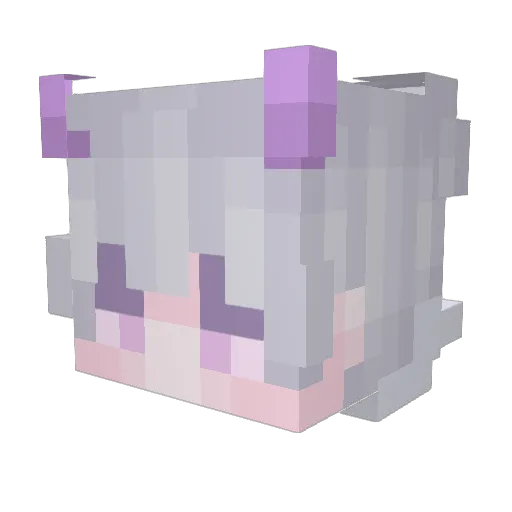 pljesjy Minecraft avatar head, 3D render