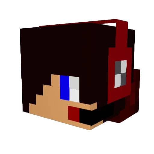 plkaizer Minecraft avatar head, 3D render