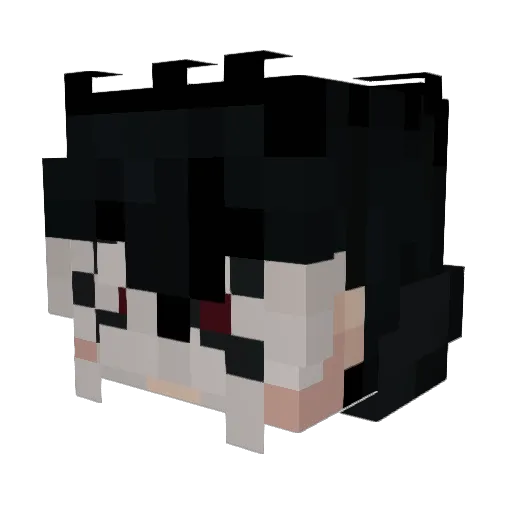 plkoij Minecraft avatar head, 3D render