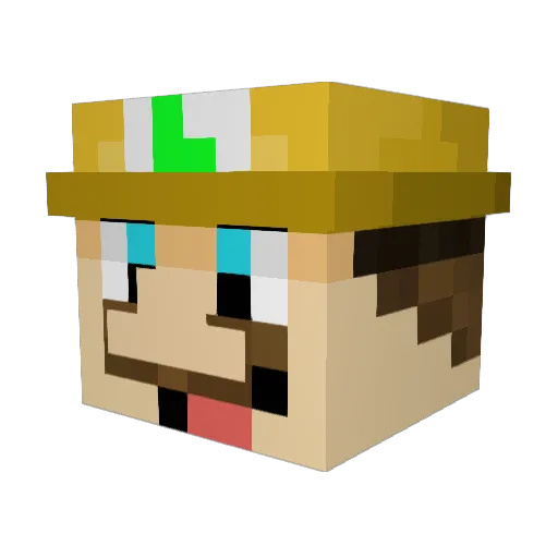 pllibby Minecraft avatar head, 3D render