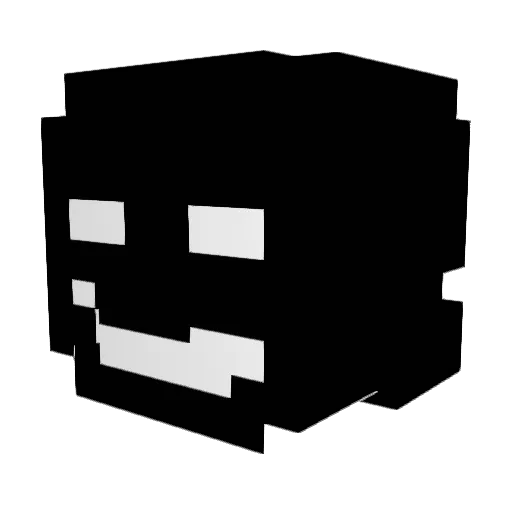plm1 Minecraft avatar head, 3D render