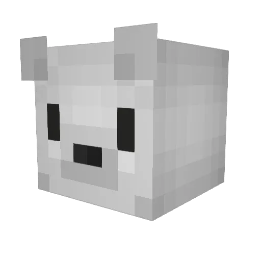 plniedzwiadek Minecraft avatar head, 3D render