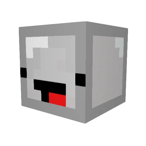 plode87 Minecraft avatar head, 3D render