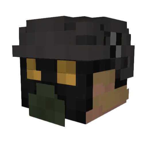 ploegerli Minecraft avatar head, 3D render