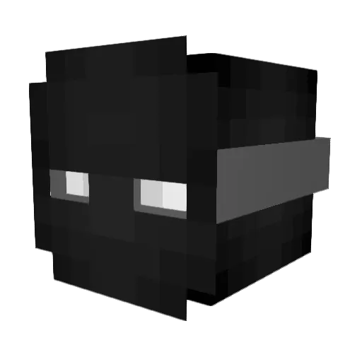 plofkraak Minecraft avatar head, 3D render