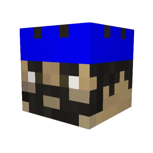 plokon3 Minecraft avatar head, 3D render