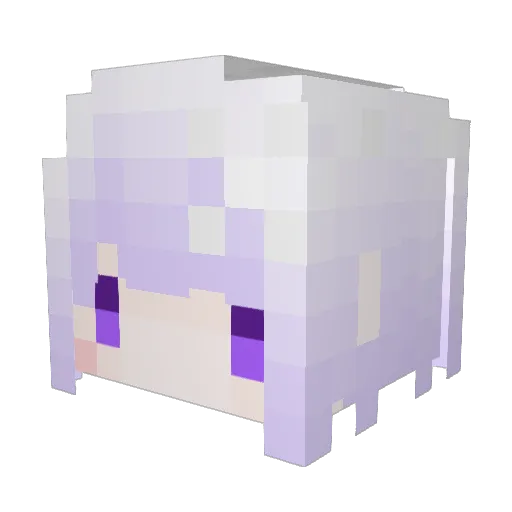 plolq Minecraft avatar head, 3D render