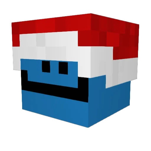 ploom28 Minecraft avatar head, 3D render