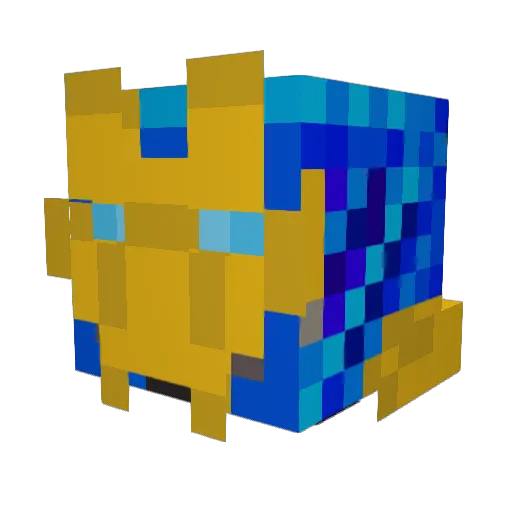 plopadot Minecraft avatar head, 3D render