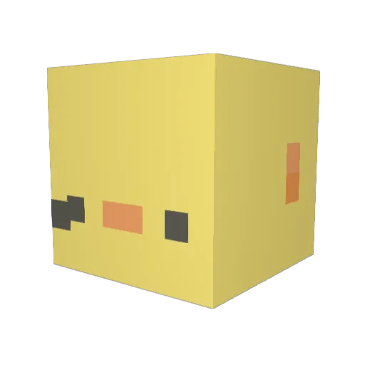 ploppaccino Minecraft avatar head, 3D render