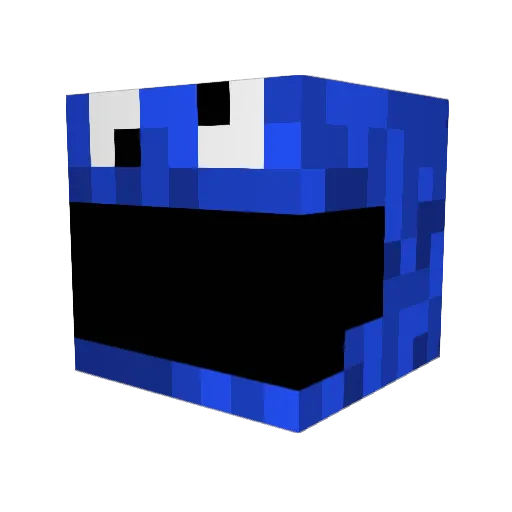 plopperzzz Minecraft avatar head, 3D render
