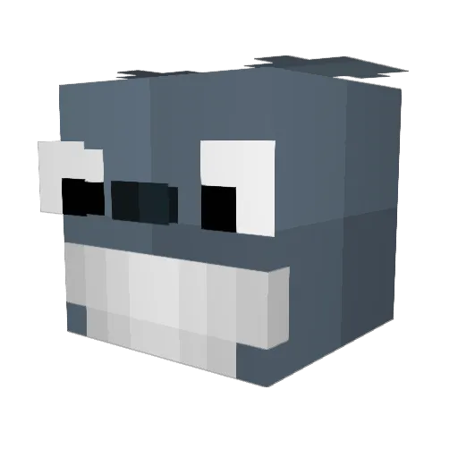 plops67 Minecraft avatar head, 3D render