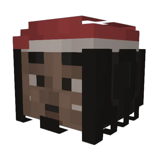 plopverse Minecraft avatar head, 3D render