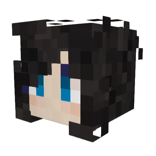 plortt Minecraft avatar head, 3D render