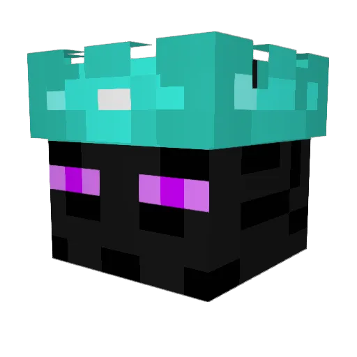 pls Minecraft avatar head, 3D render