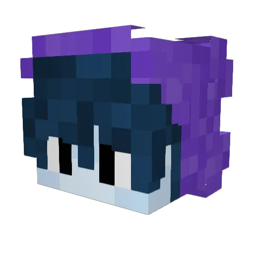 plscallmemoon Minecraft avatar head, 3D render