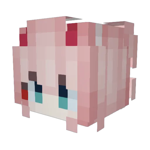 plslovell Minecraft avatar head, 3D render
