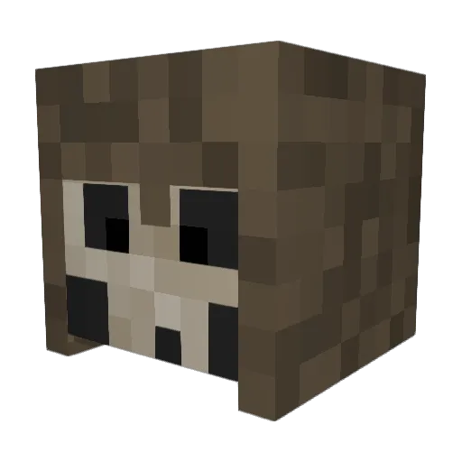plsrestore Minecraft avatar head, 3D render