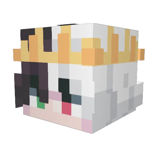 plsviktor Minecraft avatar head, 3D render