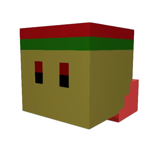 pluSticks Minecraft avatar head, 3D render