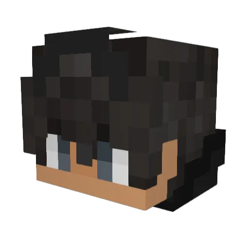 pluba29 Minecraft avatar head, 3D render