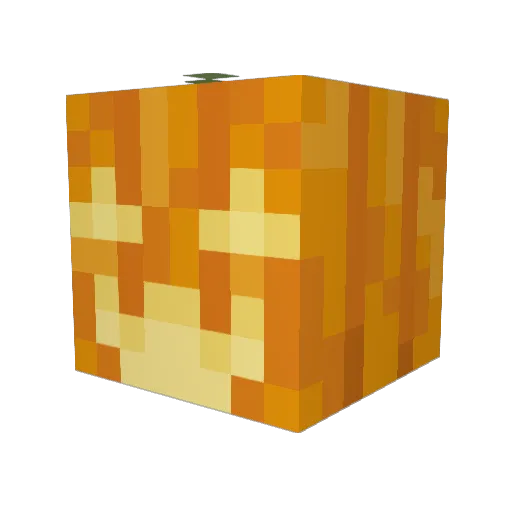 pluisfruit Minecraft avatar head, 3D render