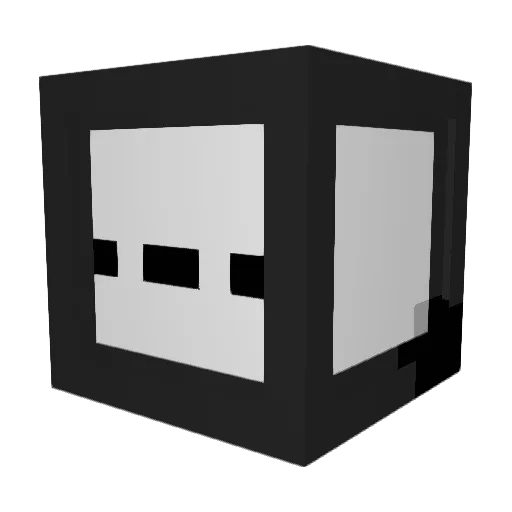 plumber1 Minecraft avatar head, 3D render
