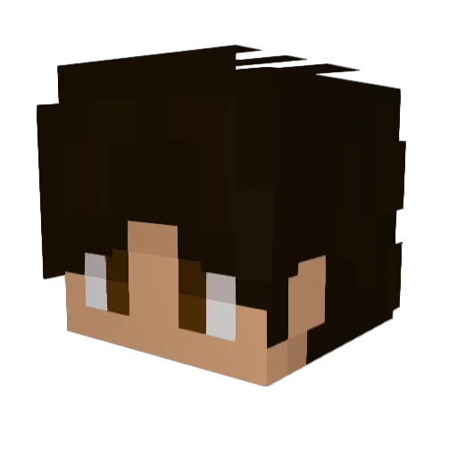 plumepods Minecraft avatar head, 3D render