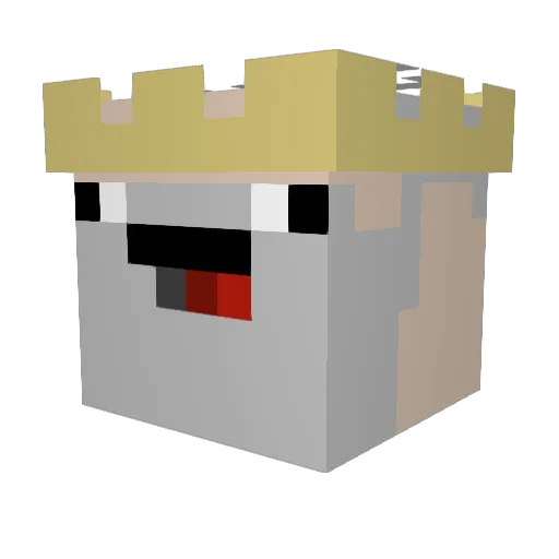 plumpchubbyman Minecraft avatar head, 3D render
